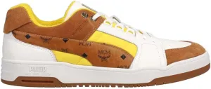 PUMA Mens MCM X Slipstream Lo Lace Up Sneakers Shoes Casual - Brown, White, Yellow - Size 7.5 M