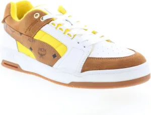 PUMA Mens MCM X Slipstream Lo Lace Up Sneakers Shoes Casual - Brown, White, Yellow - Size 9 M