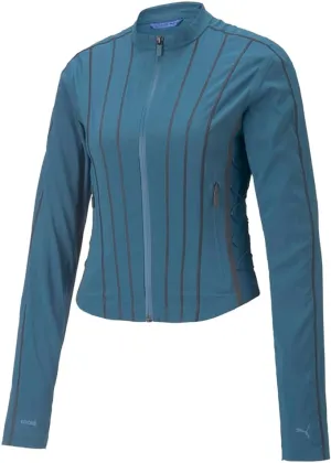 PUMA Womens Koche Packable Lightweight Jacket Athletic Outerwear Casual Full Zip Breathable - Blue - Size S