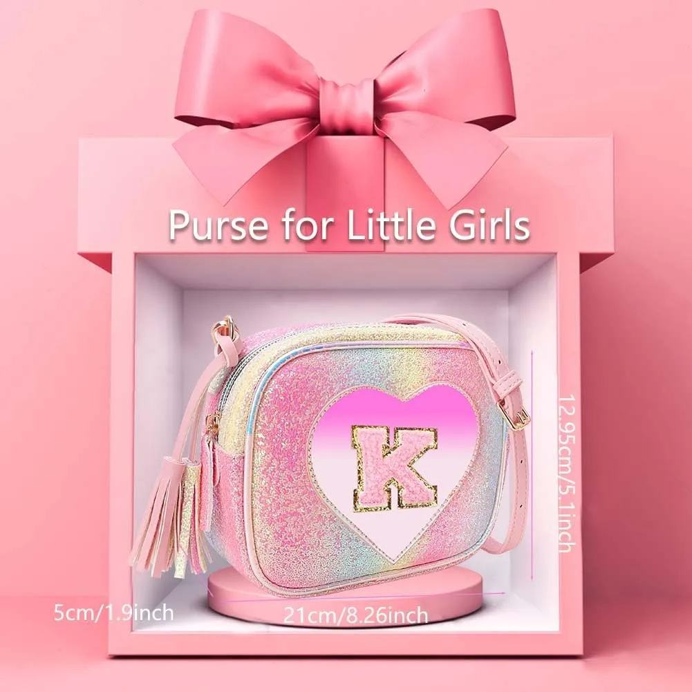 Purse Gifts for Little Girls - Kids Heart Purse Cute Crossbody Bag Teens Girls Birthday Gift
