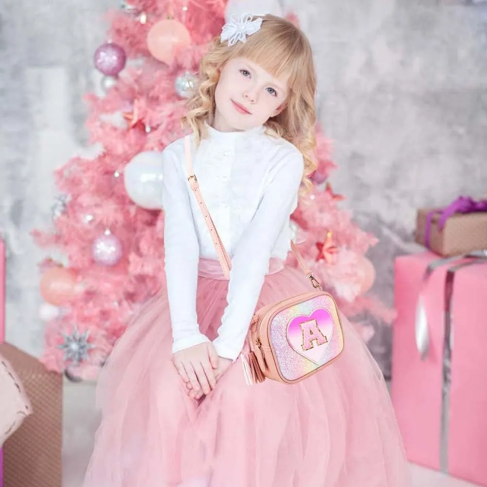 Purse Gifts for Little Girls - Kids Heart Purse Cute Crossbody Bag Teens Girls Birthday Gift