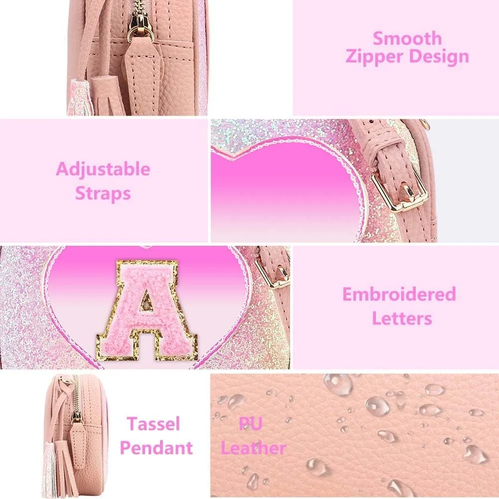 Purse Gifts for Little Girls - Kids Heart Purse Cute Crossbody Bag Teens Girls Birthday Gift