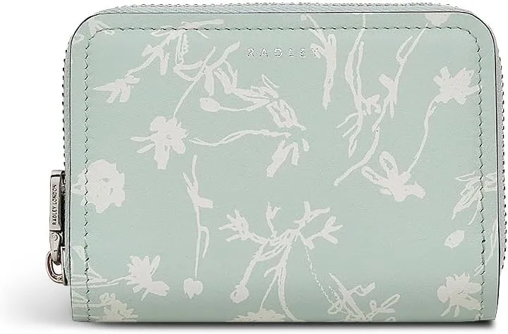 RADLEY London Blooming Lovely Women's Small Zip Around Wallet, Deco Green