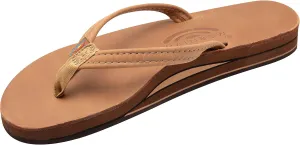 Rainbow Sandals Ladies Luxury Leather - Double Layer Arch Support with 1/2" Narrow Straps