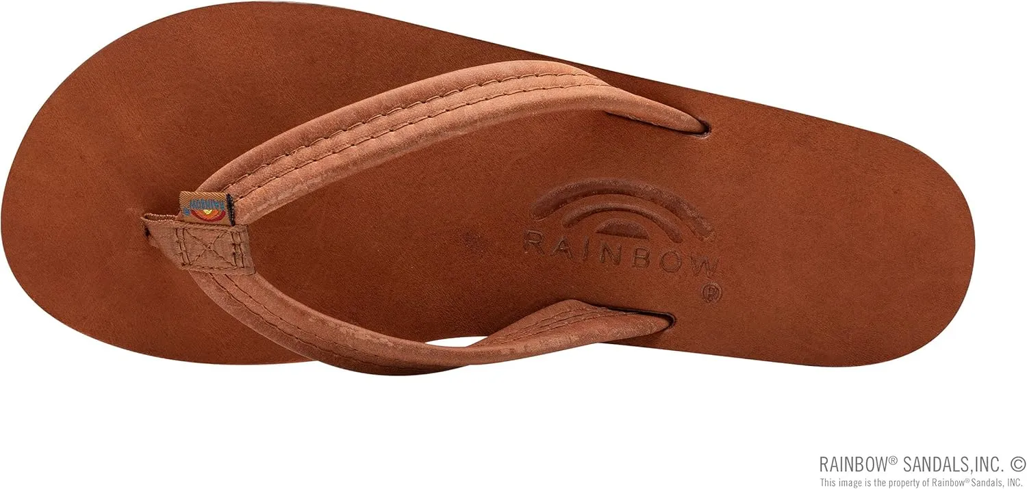 Rainbow Sandals Ladies Luxury Leather - Double Layer Arch Support with 3/4" Medium Straps