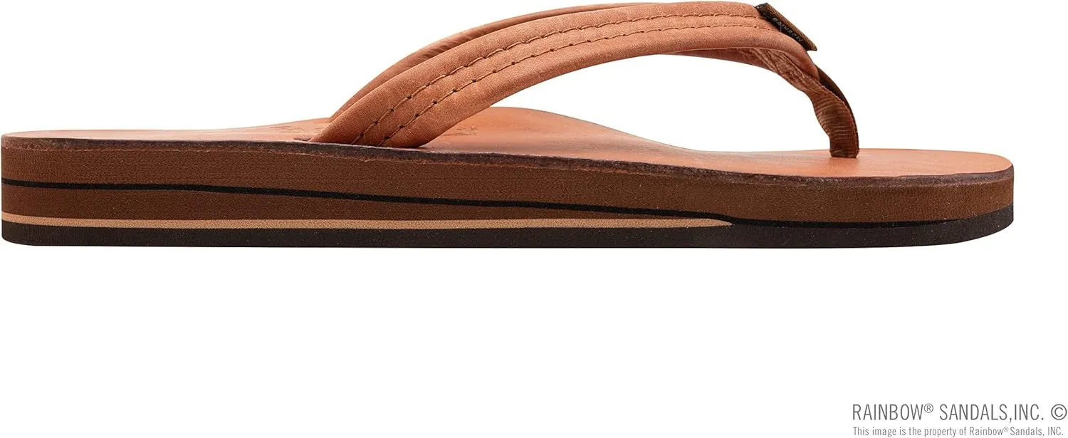 Rainbow Sandals Ladies Luxury Leather - Double Layer Arch Support with 3/4" Medium Straps