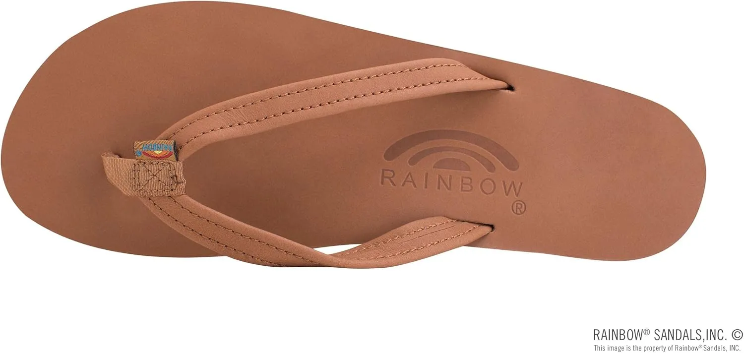 Rainbow Sandals Women's Single Layer Leather Sandal Narrow Strap