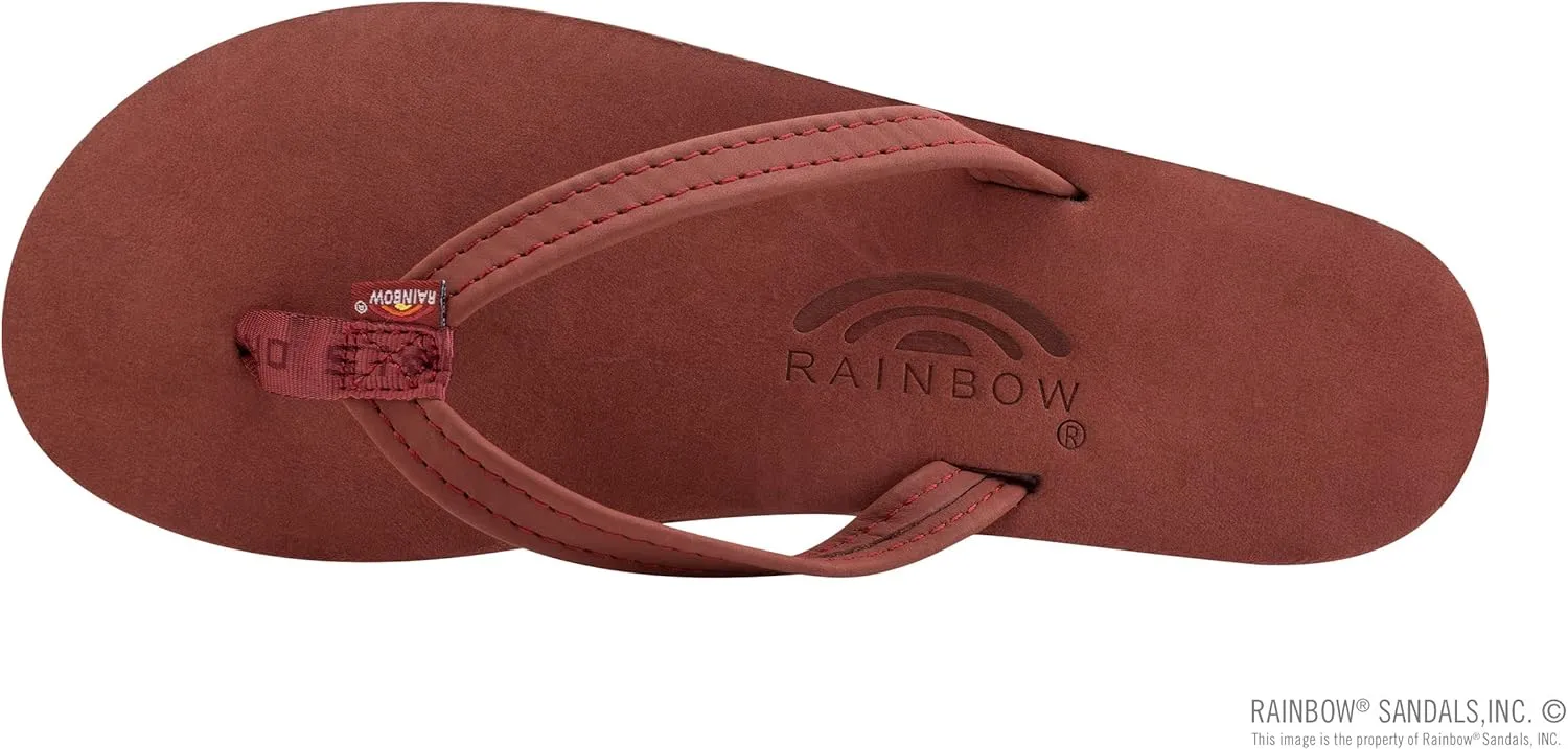 Rainbow Sandals Women's Single Layer Leather Sandal Narrow Strap