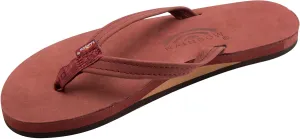 Rainbow Sandals Women's Single Layer Leather Sandal Narrow Strap