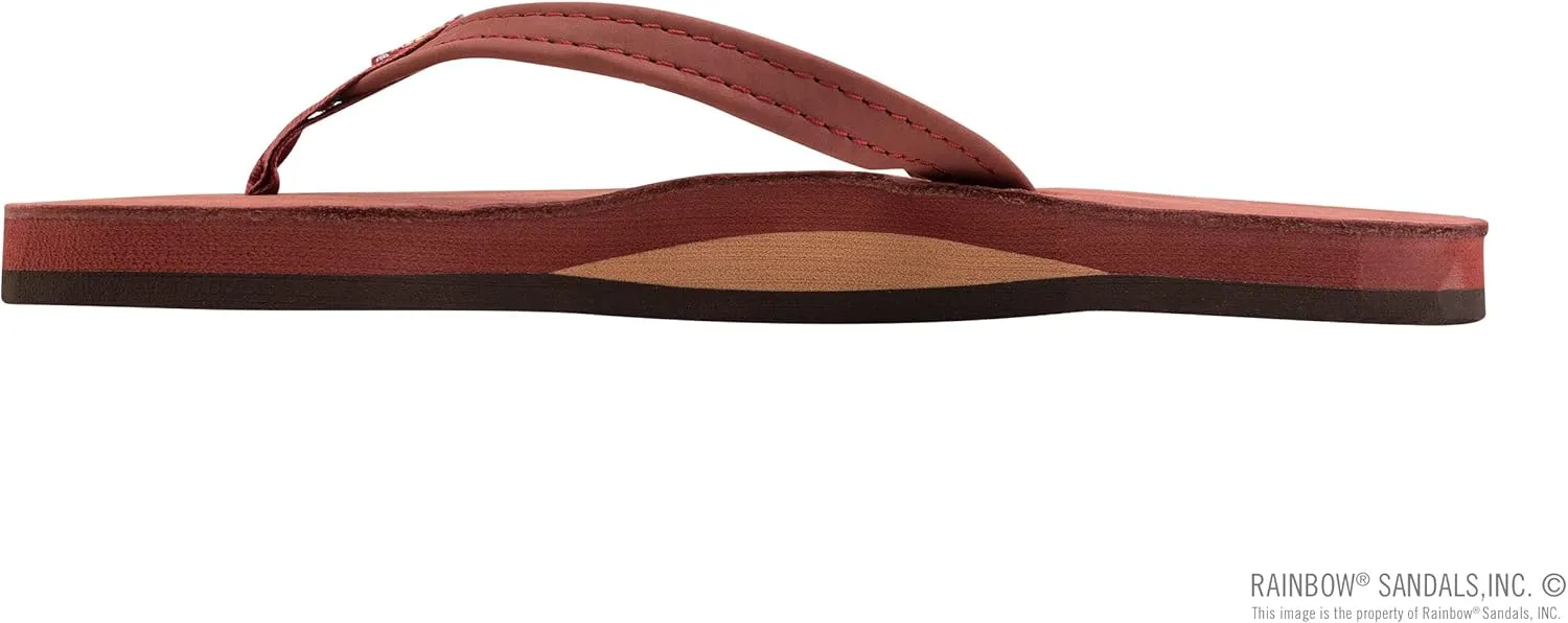 Rainbow Sandals Women's Single Layer Leather Sandal Narrow Strap
