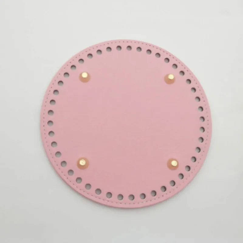 realaiot  12*15cm PU Leather Bag Bottoms, DIY Handmade Oval Round Bottom, Bag Accessories For Knitting Bags Handbag, Crossbody Shoulder Bags Bottom