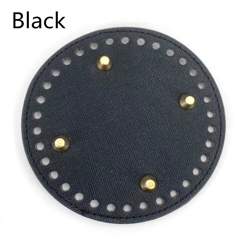 realaiot  12*15cm PU Leather Bag Bottoms, DIY Handmade Oval Round Bottom, Bag Accessories For Knitting Bags Handbag, Crossbody Shoulder Bags Bottom