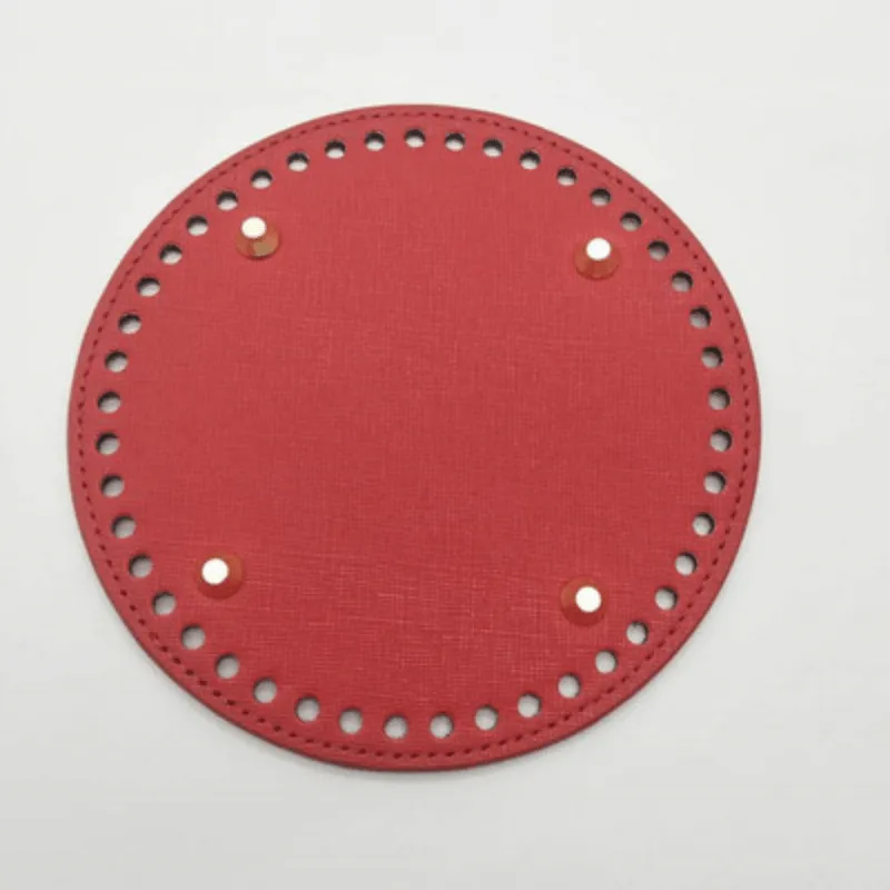 realaiot  12*15cm PU Leather Bag Bottoms, DIY Handmade Oval Round Bottom, Bag Accessories For Knitting Bags Handbag, Crossbody Shoulder Bags Bottom