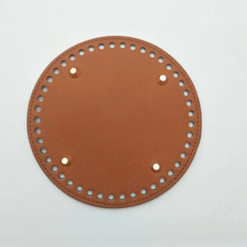 realaiot  12*15cm PU Leather Bag Bottoms, DIY Handmade Oval Round Bottom, Bag Accessories For Knitting Bags Handbag, Crossbody Shoulder Bags Bottom