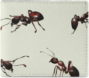 Realistic Ants Unisex Leather Coin Purse Slim Bifold Wallet Small Coin Pouch Bag