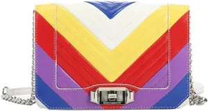 Rebecca Minkoff Chevron Quilted Small Love Crossbody, Rainbow