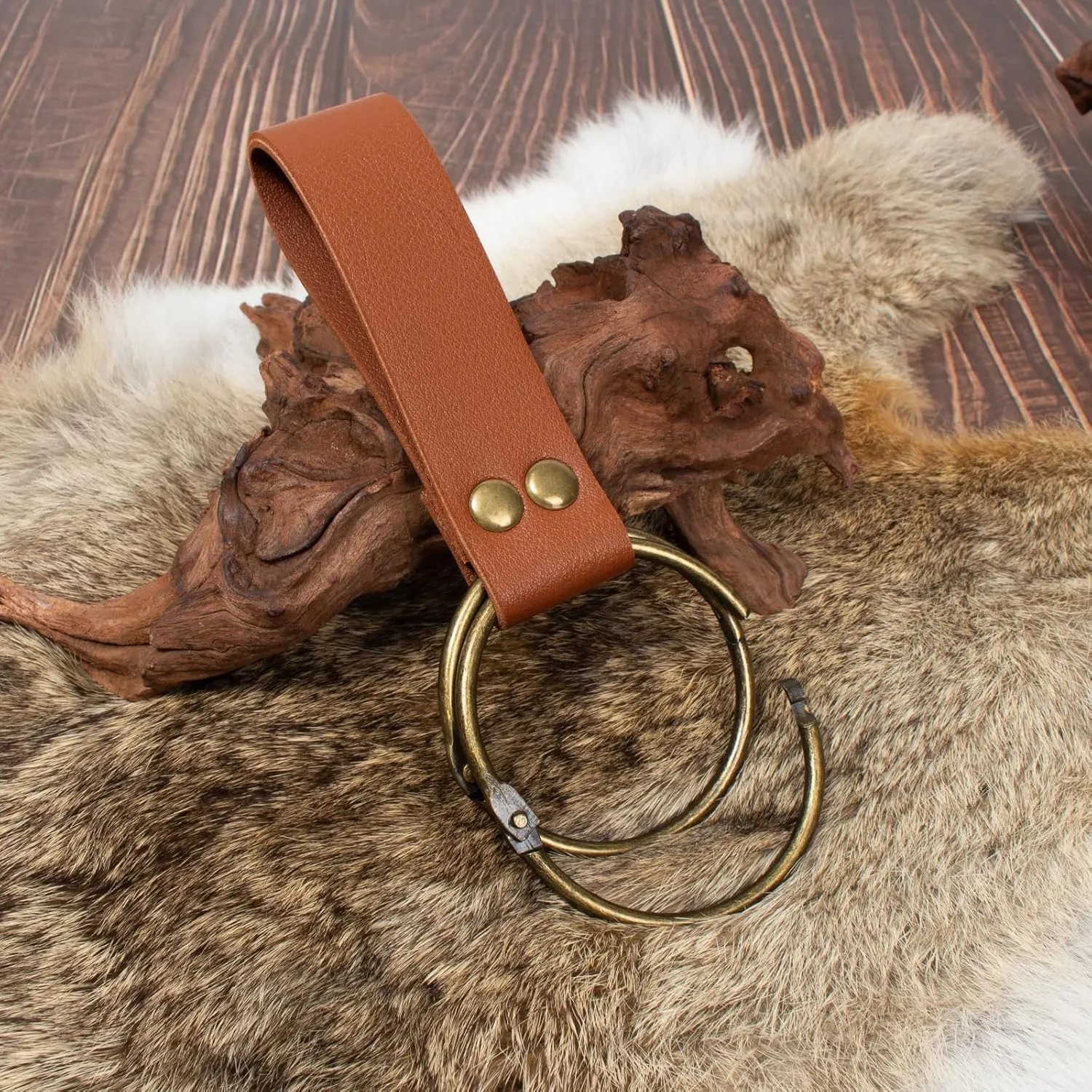 Renaissance Belt Pouch Coin Purse Potion Bottle Skirt Hike Set Medieval Festival Costume Accessories for Halloween (4-Brown)