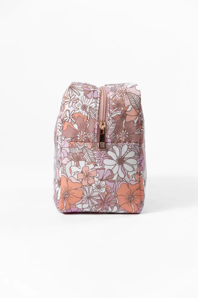 Retro Floral Travel Pouch Set SALE