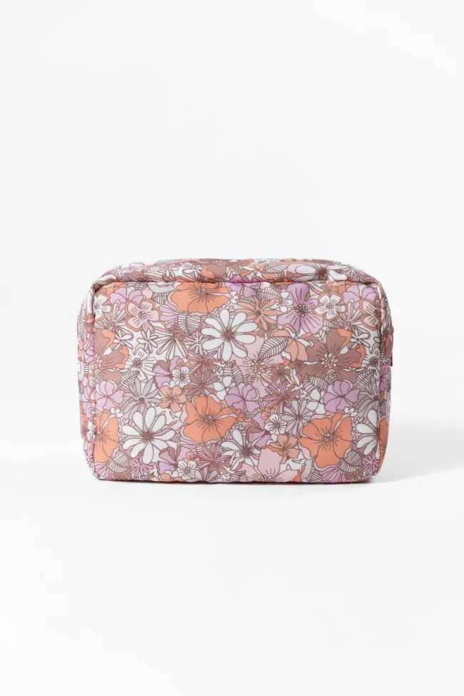 Retro Floral Travel Pouch Set SALE