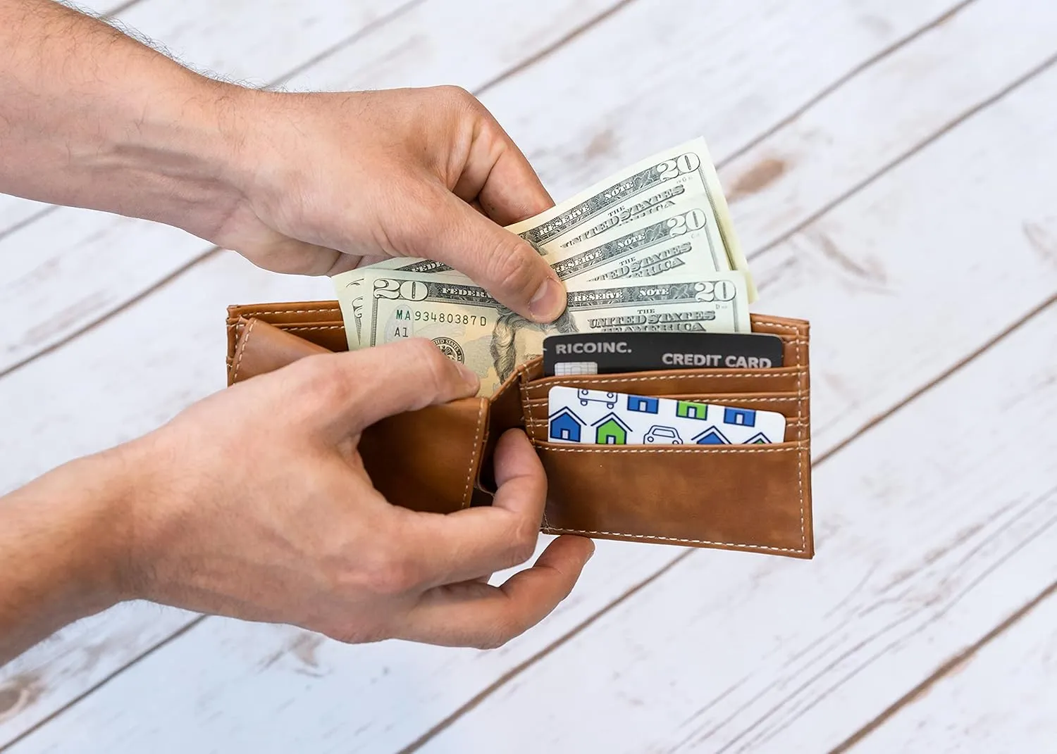 Rico Industries NHL Laser Engraved Billfold Wallet Laser Engraved Bill-fold Wallet - Slim Design - Great Gift