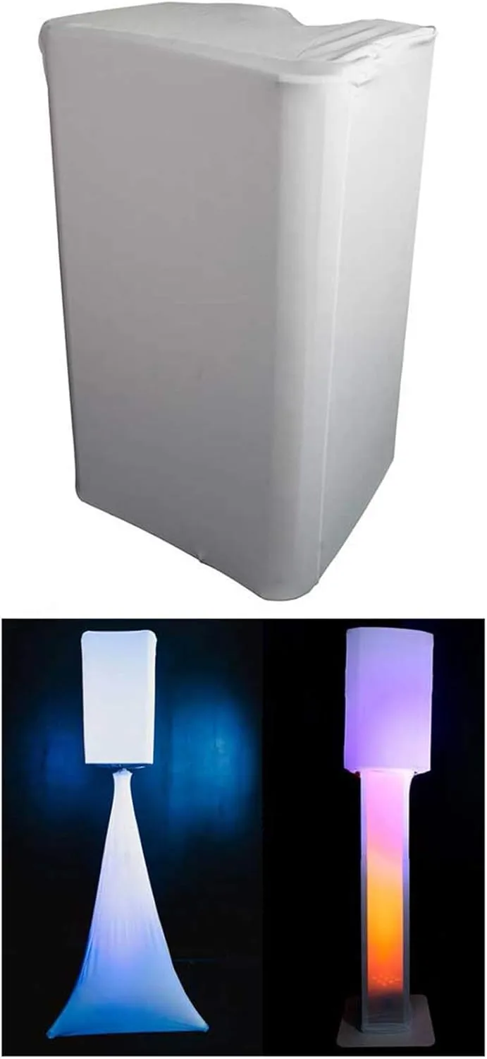 Rockville White 8" PA DJ Speaker Cover Scrim 4 Wedding Church Club Scene (RSC88W)
