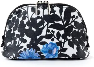 Round pouch riri-obuzabare- Lily of the Valley Botanical Pattern Floral Make-up Cosmetic Bag Travel Makeup Pouch Nylon Make-up Cosmetic Bag Fashion Make-up Cosmetic Bag Cute - -