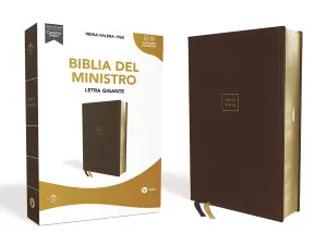 RVR60, Biblia del Ministro, Letra gigante, Leathersoft, Café, Palabras de Jesús en Rojo, Comfort Print (Spanish Edition) Leather Bound – Large Print, October 19, 2021