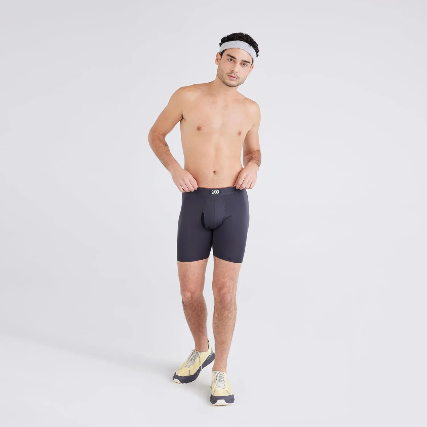 SAXX Underwear Co. Men's Underwear with Pouch Multi Sport Mesh Boxer Brief Fly 3Pk