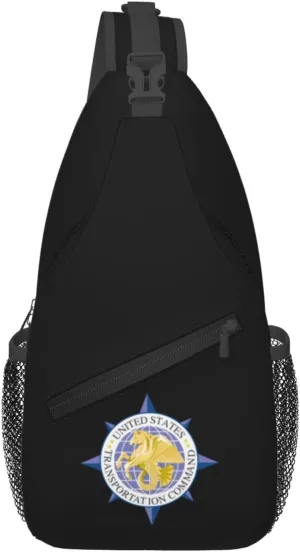 Seal of the United States Transportation Command Crossbody Bags For Women Men Chest Backpack Gym Shoulder Bag Travel Outdoor Sports Casual Crossbody Bags