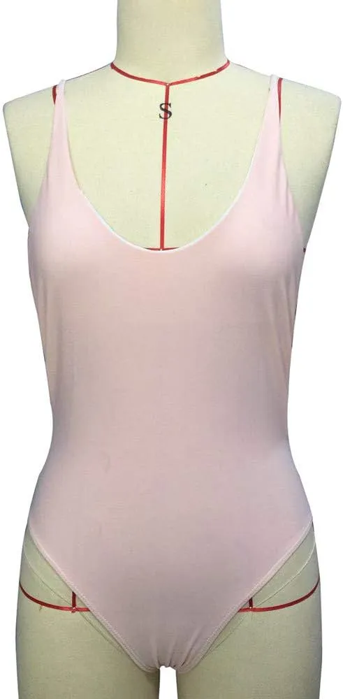 Sexy One Piece Swimsuits for Women High WAIS Slimming Solid Color Backless Bathing Suit Push up Slimming Swimwear