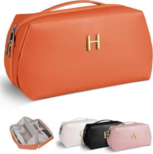 Sister Gifts from Sister, Personalized Makeup Bag, Sister Birthday Gifts Ideas, Sister In Law Gifts, Sister Gifts Bag, Letter Pouch, Open Flat Large Capacity Bag, Teen Girl Gifts Trendy Stuff