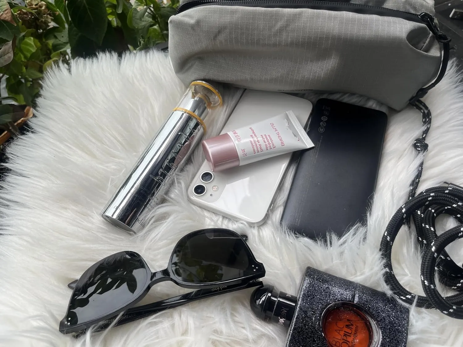 Small Crossbody Bags Mini Cell Phone Purse Cross Body Bag with Water Bottle Carrier Bag Pocket, Shoulder Handbag Wallet (Gray)
