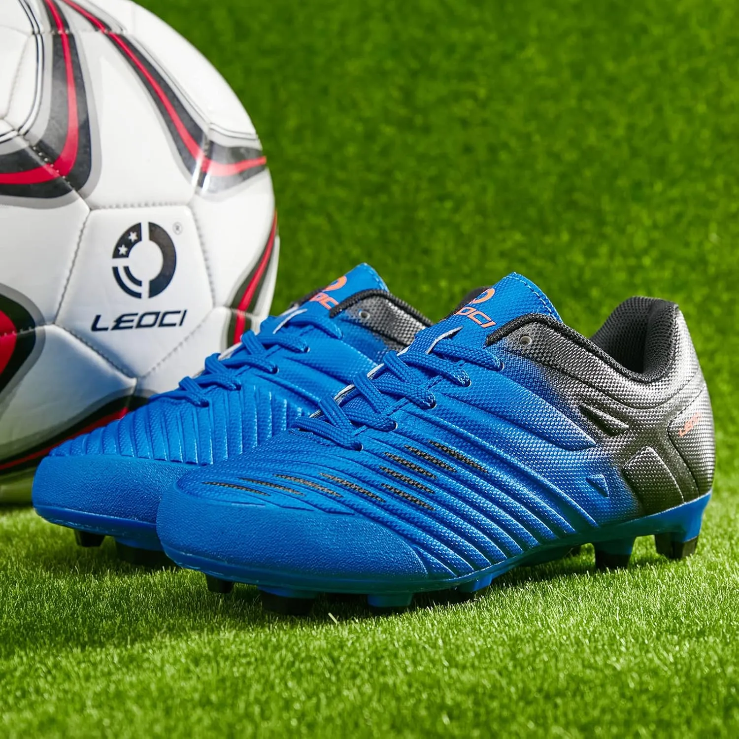 Soccer Shoes for Boys Pink Soccer Cleats Breathable Athletic Toddler Black Football Boots for Outdoor Indoor Soccer Shoes for Girls AG/FG