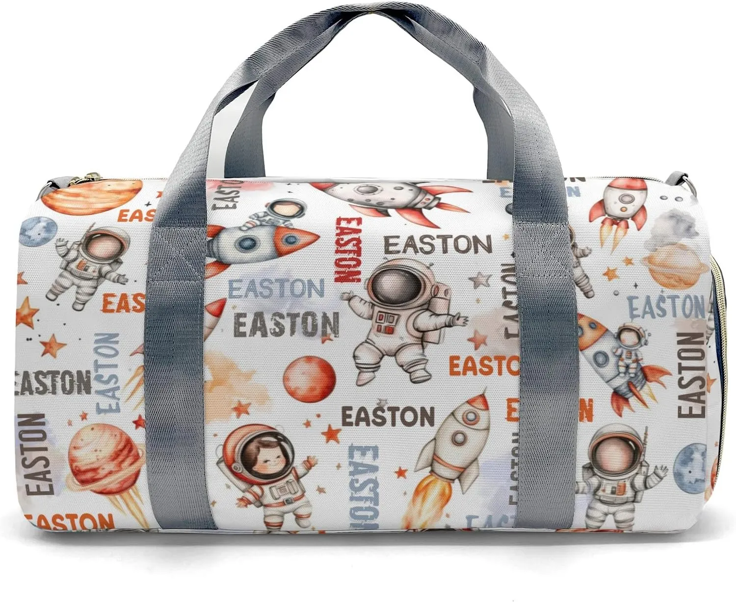 Space Astronaut Duffle Bag for Travel, Carry on Bag Travel Bags Space Exploration Canvas Travel Duffel Bag Overnight Weekend Gym Bag Carry On Luggage Bags