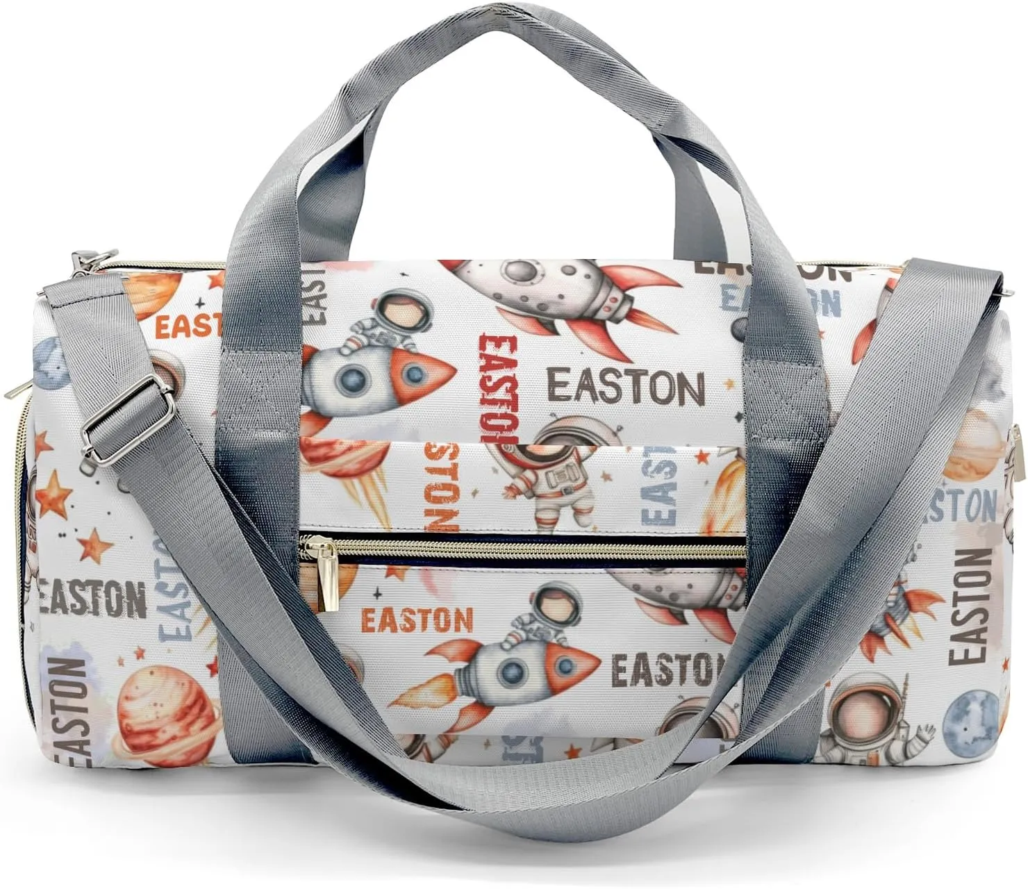 Space Astronaut Duffle Bag for Travel, Carry on Bag Travel Bags Space Exploration Canvas Travel Duffel Bag Overnight Weekend Gym Bag Carry On Luggage Bags