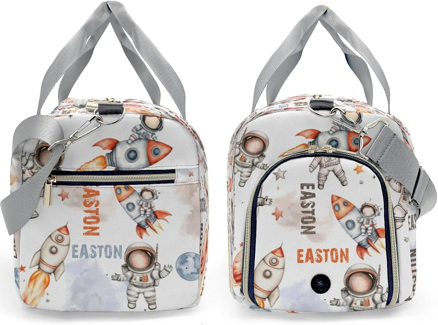 Space Astronaut Duffle Bag for Travel, Carry on Bag Travel Bags Space Exploration Canvas Travel Duffel Bag Overnight Weekend Gym Bag Carry On Luggage Bags