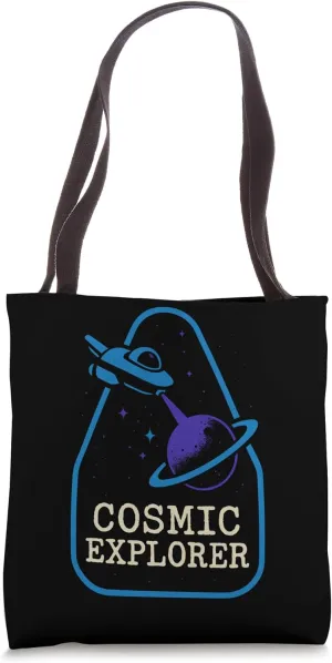 Space Nerd Design Galaxy Explorer Cosmic Wanderer Club Tote Bag