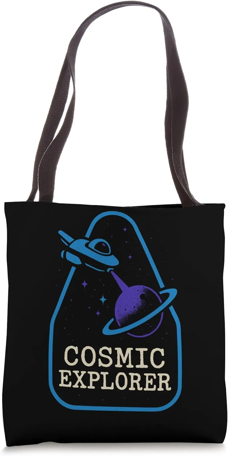 Space Nerd Design Galaxy Explorer Cosmic Wanderer Club Tote Bag