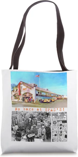 SPAG'S Customers Ad Flyer Shrewsbury Massachusetts Nostalgia Tote Bag