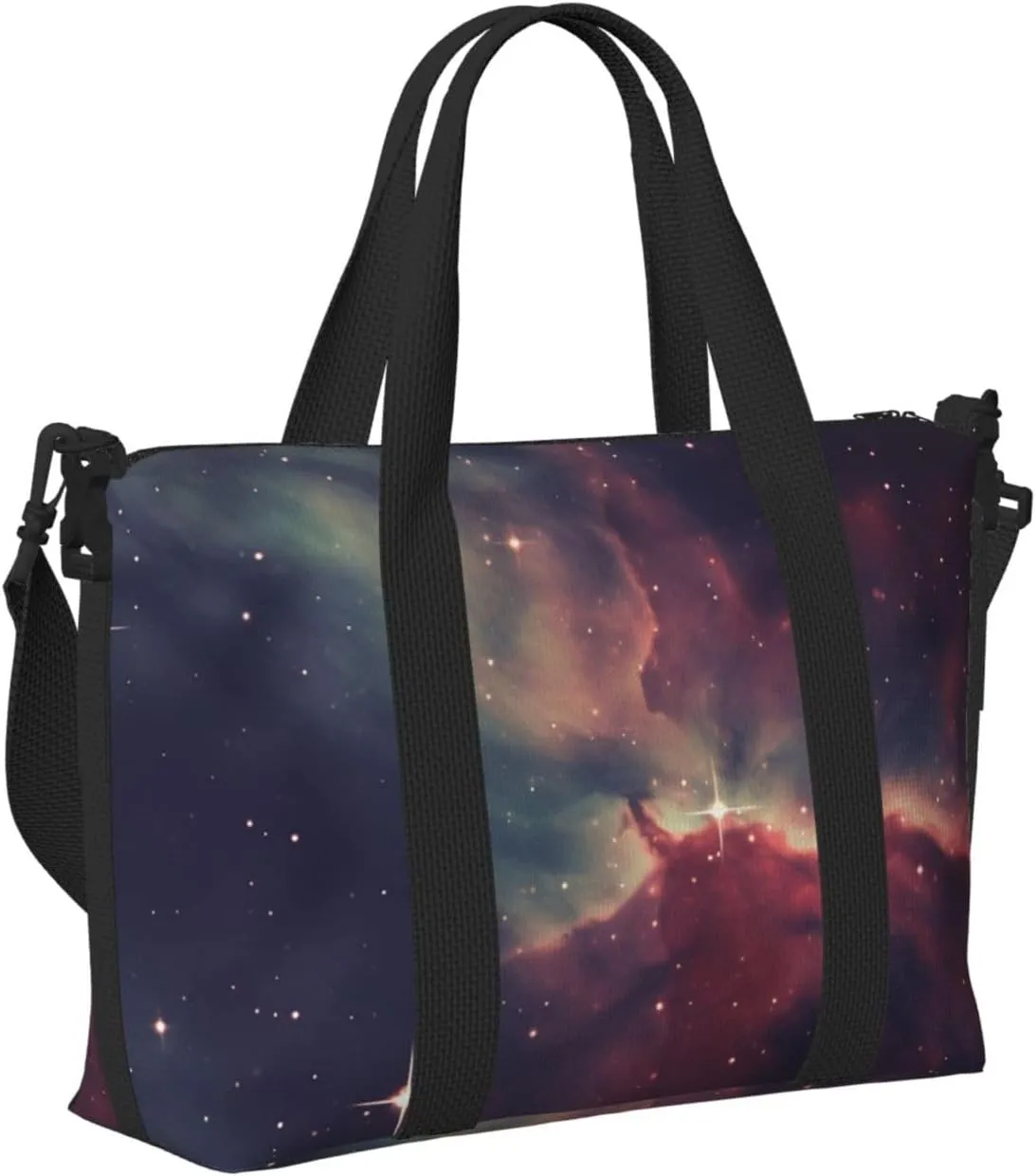 Sports Gym Bag for Women Men Travel Duffel Bag Tote Weekender Bag Carry on Overnight Bag for Travel Swimming Fitness Workout Sports Star Field in Deep Space Duffle Bag