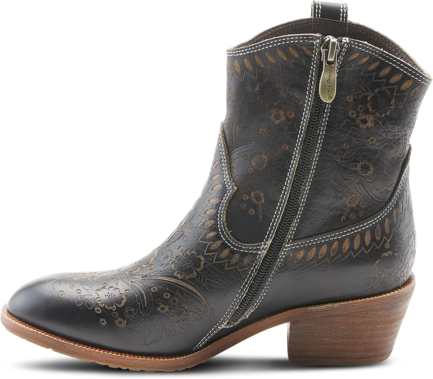Spring Step L'Artiste Galop Boot for Womens - Ankle Boots with Inside Zipper Closure - Comfortable Western Ladies Boots for Outdoor