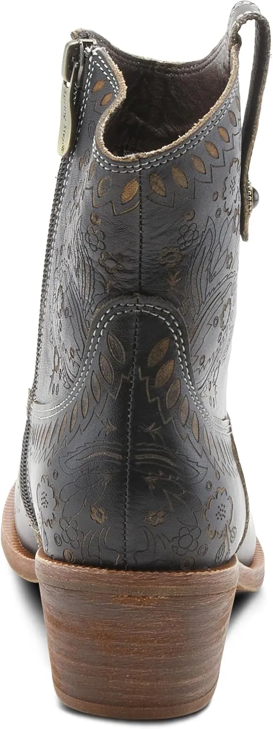 Spring Step L'Artiste Galop Boot for Womens - Ankle Boots with Inside Zipper Closure - Comfortable Western Ladies Boots for Outdoor
