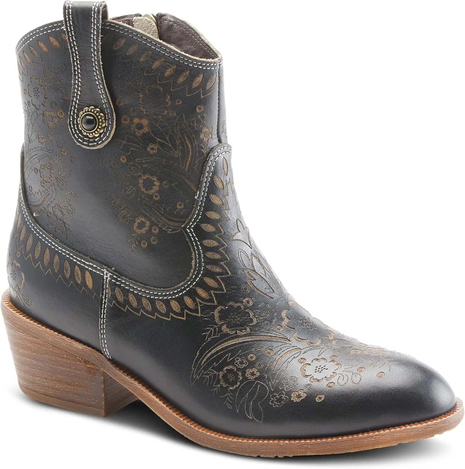 Spring Step L'Artiste Galop Boot for Womens - Ankle Boots with Inside Zipper Closure - Comfortable Western Ladies Boots for Outdoor