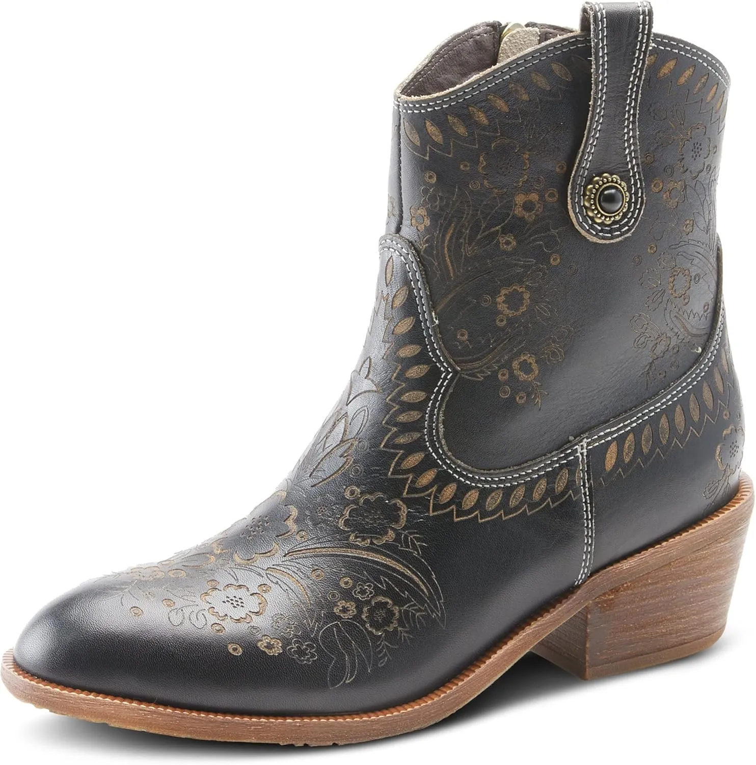 Spring Step L'Artiste Galop Boot for Womens - Ankle Boots with Inside Zipper Closure - Comfortable Western Ladies Boots for Outdoor