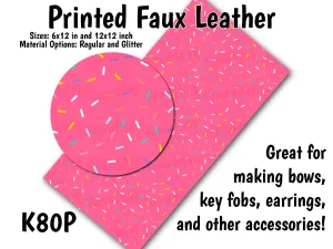 Sprinkles - Faux Leather Sheet (SHIPS IN 3 BUS DAYS)