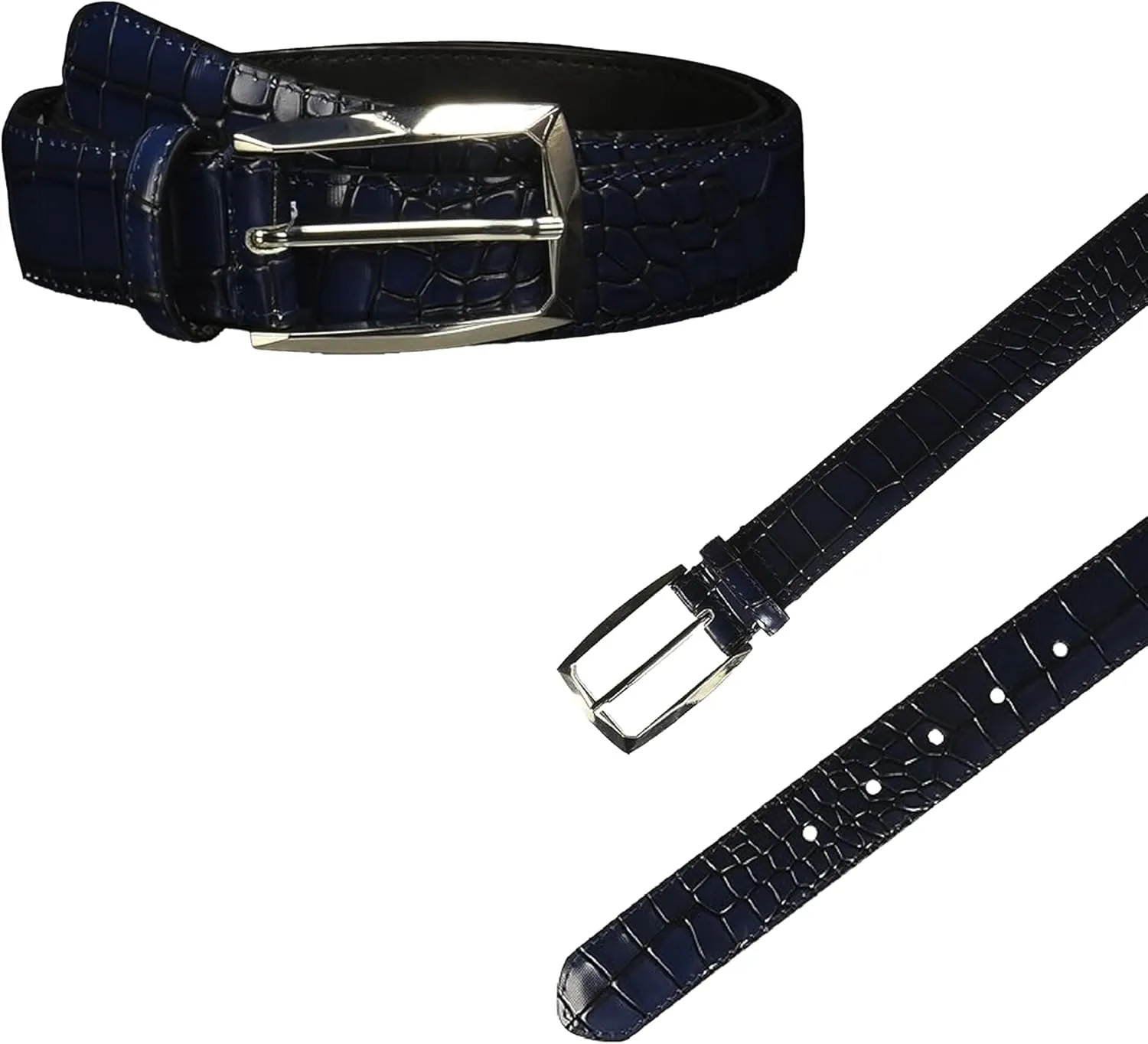 Stacy Adams Men's Ozzie Croc Embossed Belt