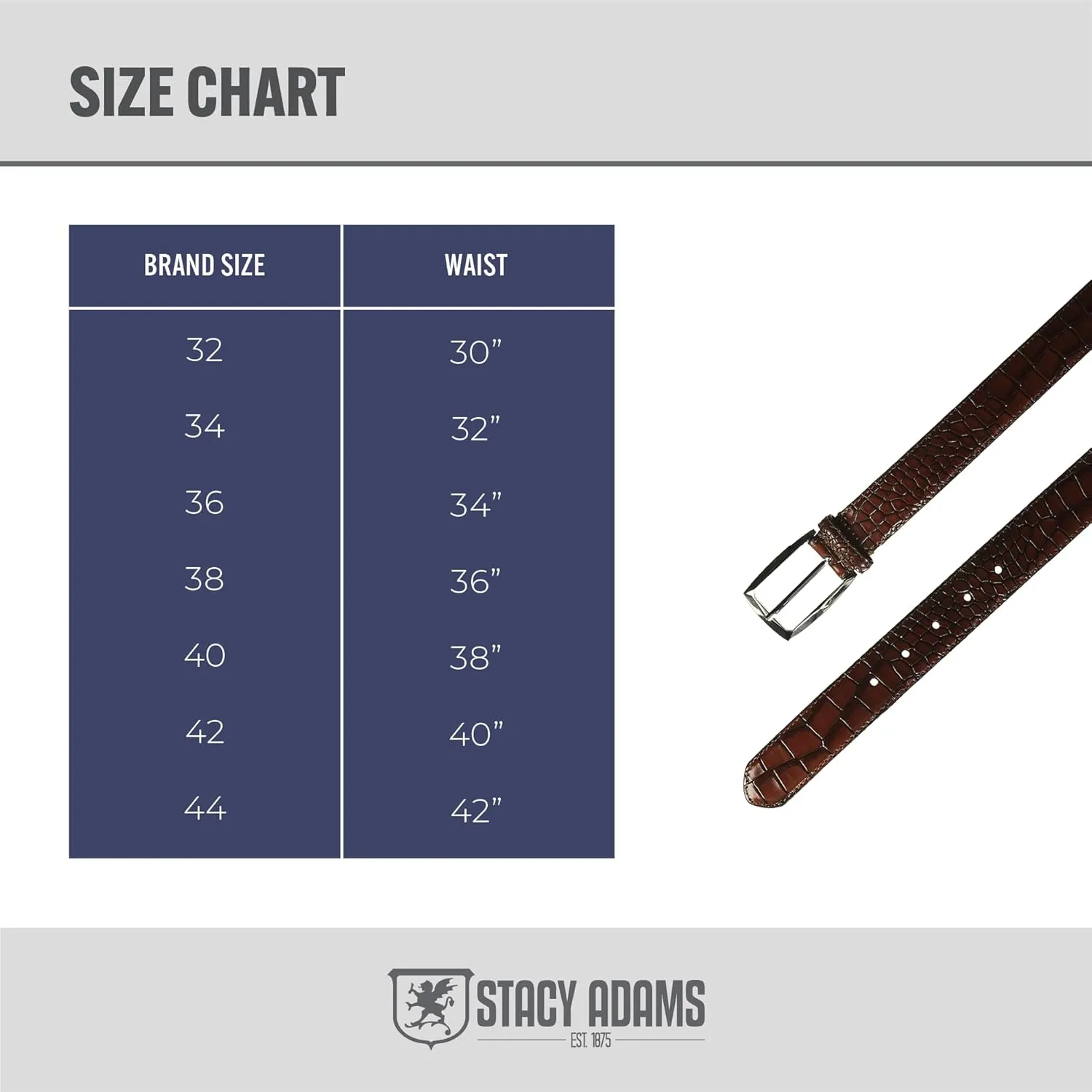 Stacy Adams Men's Ozzie Croc Embossed Belt