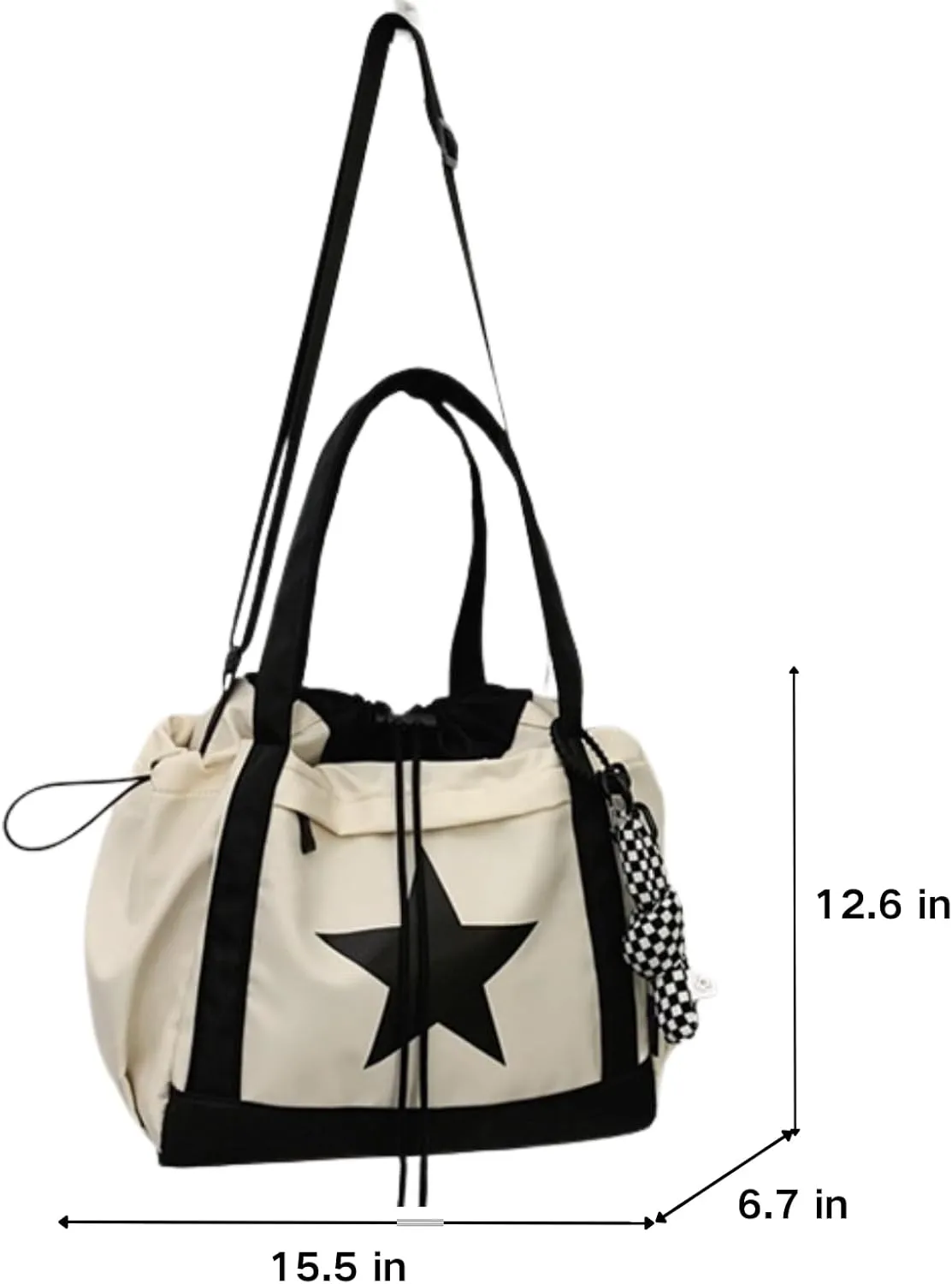 Star Messenger Bag, Vintage Star Tote Bag Y2K, Cute Aesthetic Crossbody Bag For Women, Fashion Shoulder Bag For Travel Bags