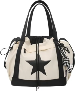 Star Messenger Bag, Vintage Star Tote Bag Y2K, Cute Aesthetic Crossbody Bag For Women, Fashion Shoulder Bag For Travel Bags