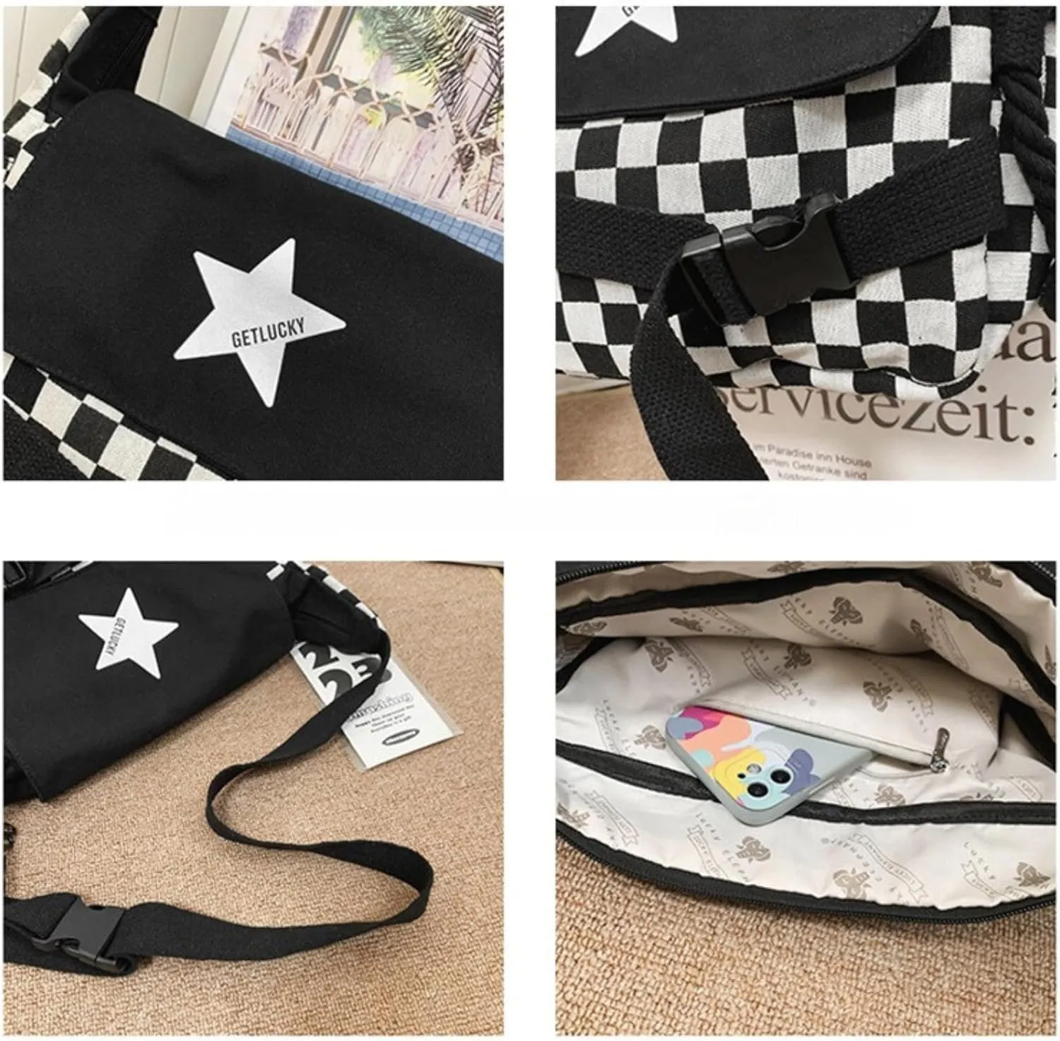 Star Messenger Bag Y2K, Cute Aesthetic Crossbody Bag For Women